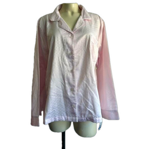 Nwt MISS ELAINE pink top XL